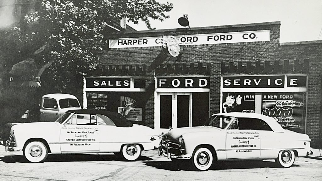 Robert and Harold Krapohl bought the Harper Clifford Ford Co. dealership in 1950.